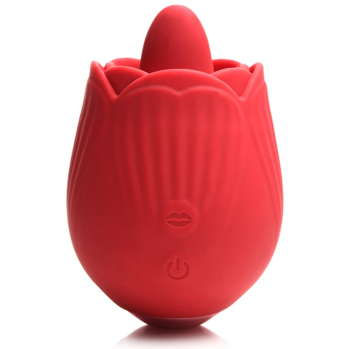 Bloomgasm - French Rose Licking and Vibrating Stimulator - Red INM-AH037