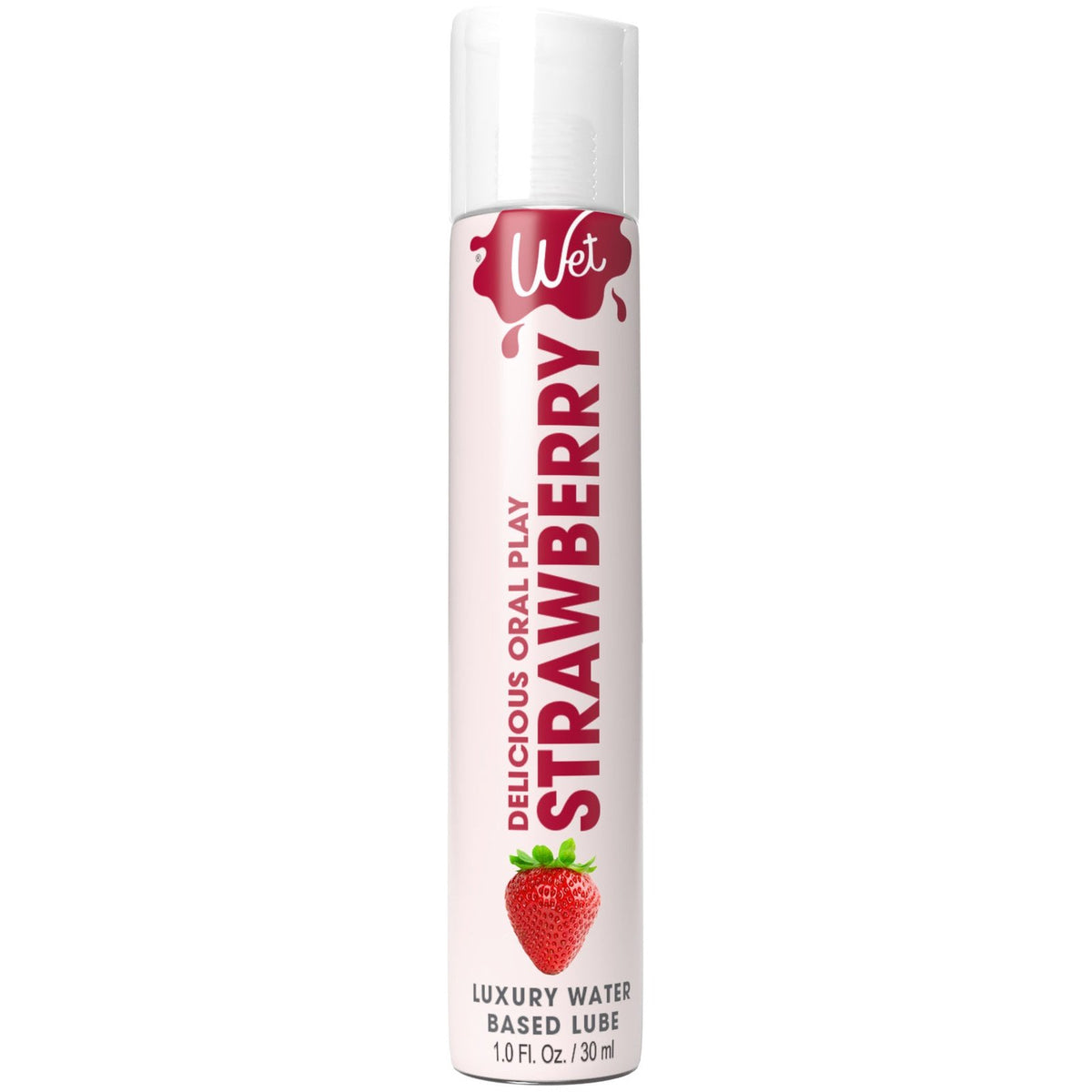 Wet Delicious Oral Play - Strawberry - Waterbased Flavored Lubricant 1 Oz WT21523