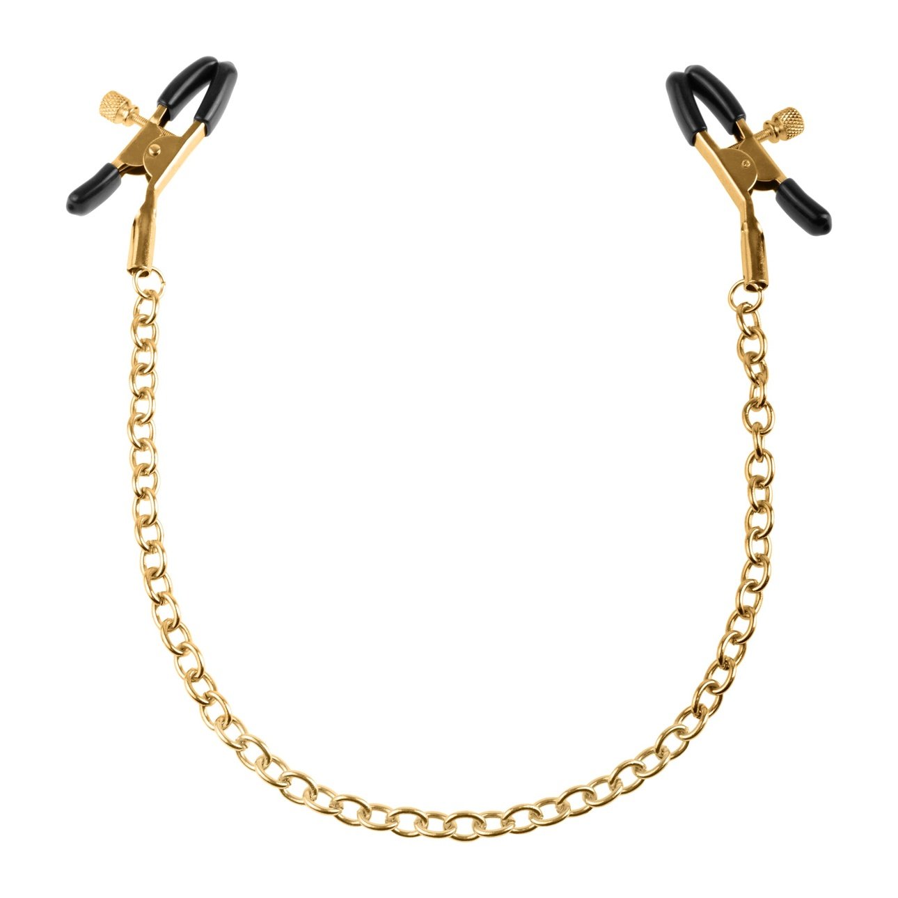 Fetish Fantasy Gold Chain Nipple Clamps - Gold PD3977-27