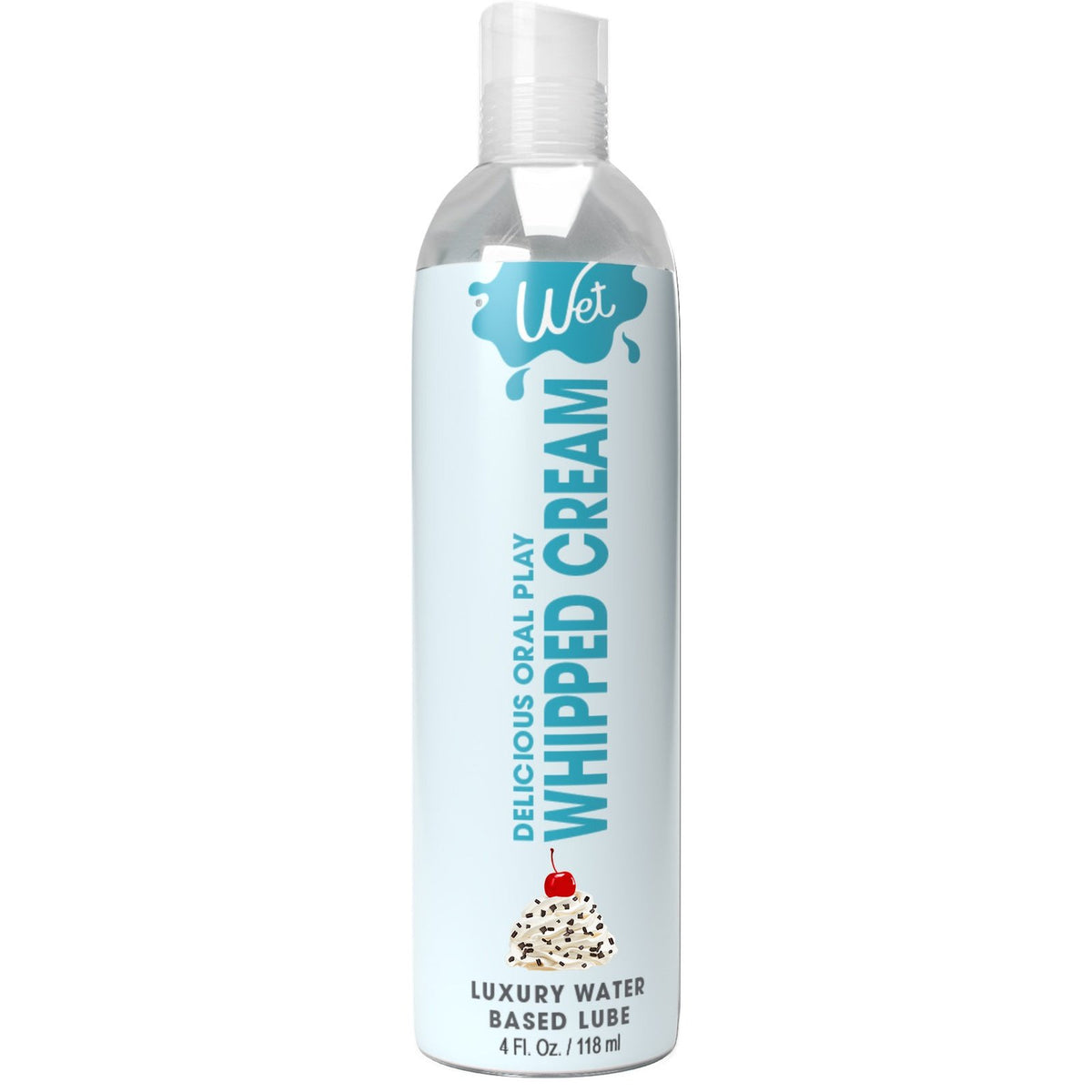 Wet Delicious Oral Play - Whipped Cream - Waterbased Flavored Lubricant 4 Oz WT21569