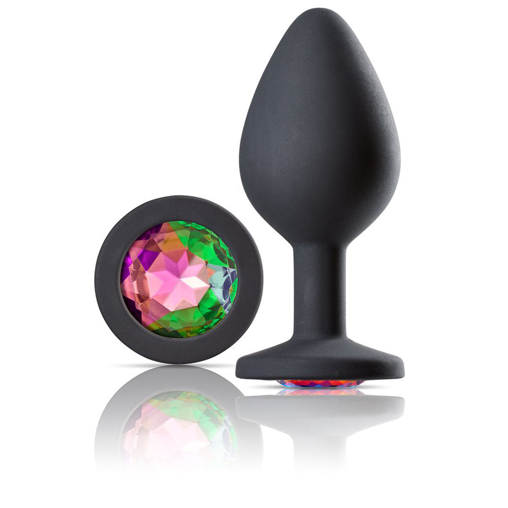 Cloud 9 Novelties Gems Jeweled Silicone Anal Plug - Medium WTC304