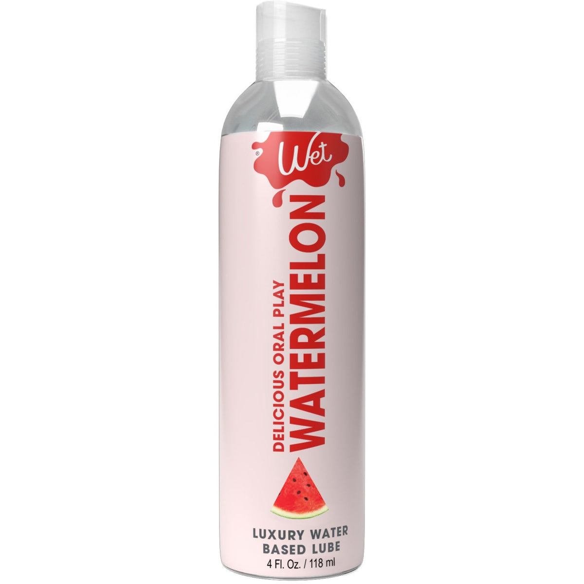 Wet Delicious Oral Play - Watermelon - Waterbased Flavored Lubricant 4 Oz WT21531