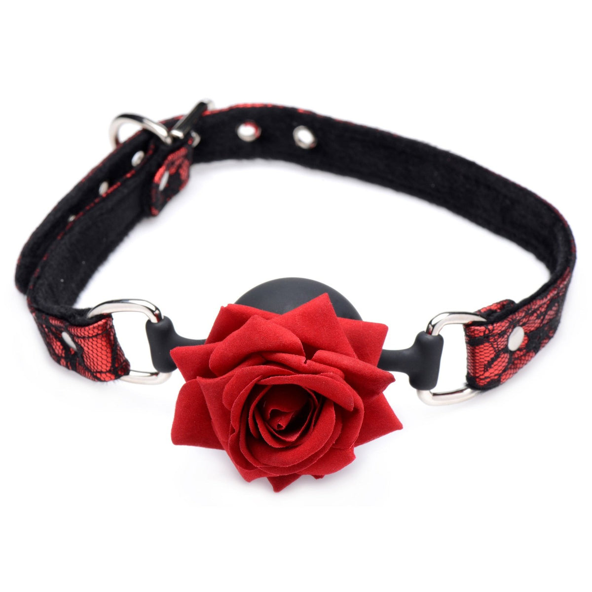 Full Bloom Silicone Ball Gag With Rose MS-AG574