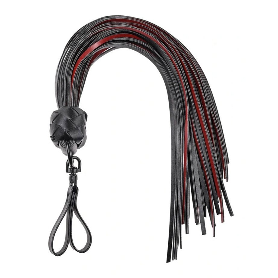 Saffron Finger Flogger - Black/red SS48022