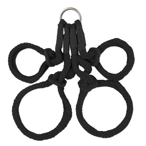 Fetish Fantasy Series Japanese Silk Rope Hogtie - Black PD3815-23