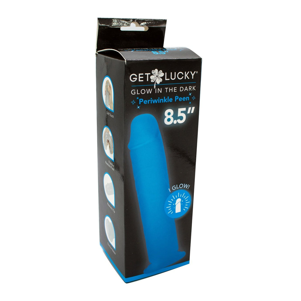 Get Lucky Glow in the Dark Periwinkle Peen - 8.5 Inch TMN-GL-4073