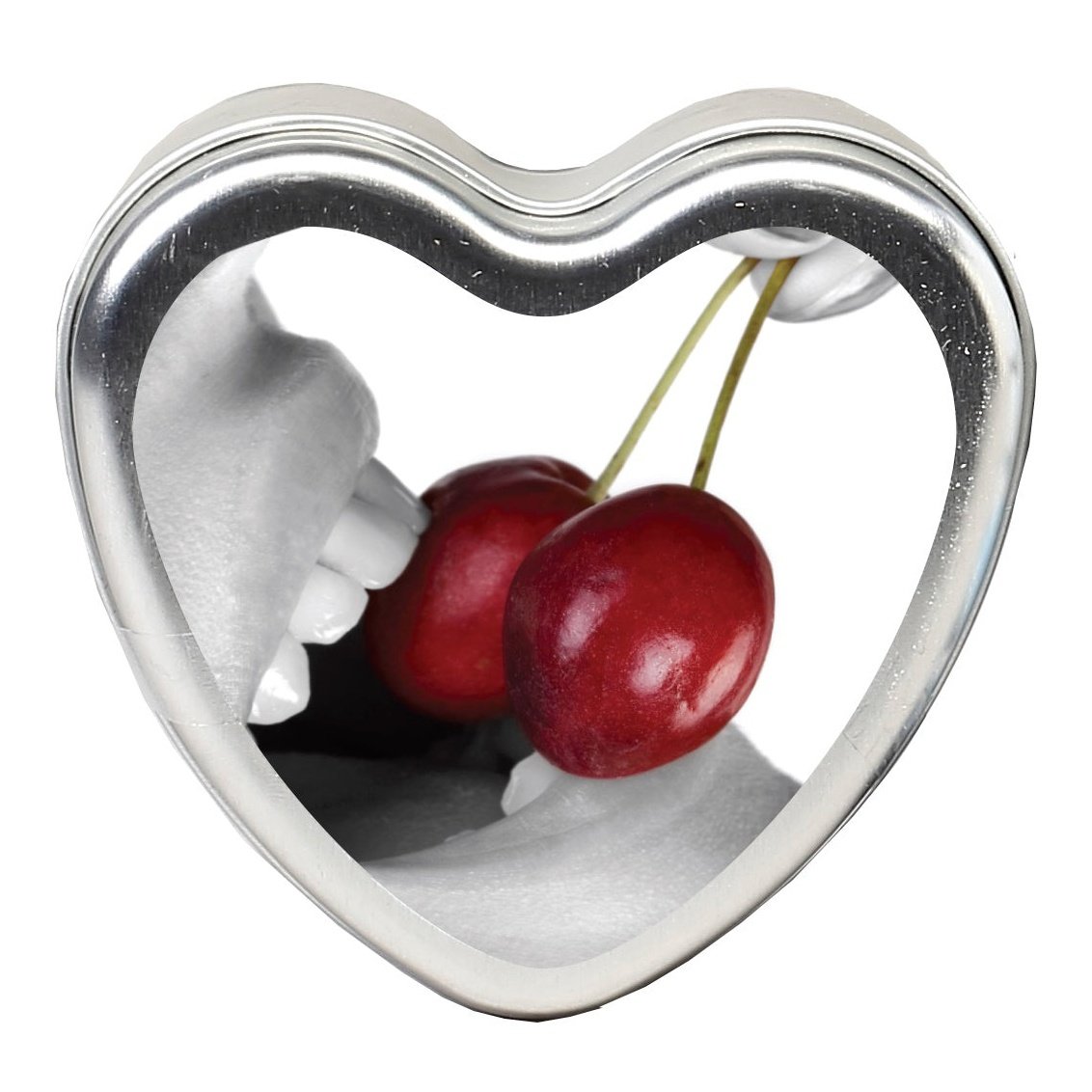 Edible Heart Candle - Cherry - 4 Oz. EB-HSCK001
