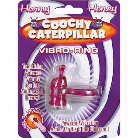 Horny Honey Vibro Ring Coochy Caterpillar - Magenta HTP2270