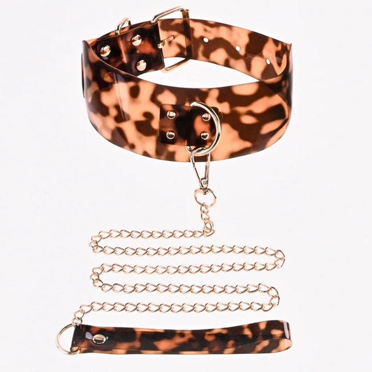 Sincerely Amber Collar With Leash SS52101