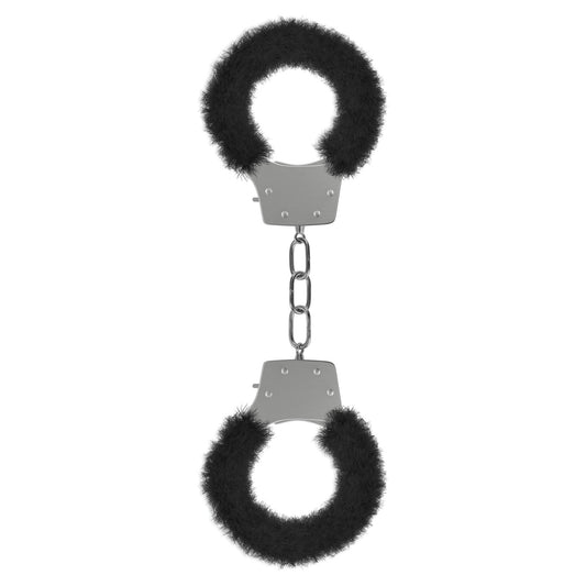Pleasure Furry Handcuffs - Black OU-OU004BLK