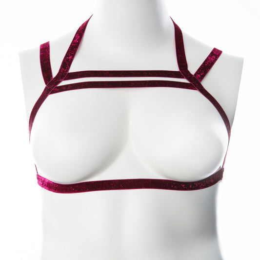 Gender Fluid Sugar Coated Harness - Large/xxlarge  - Raspberry GFL-H402