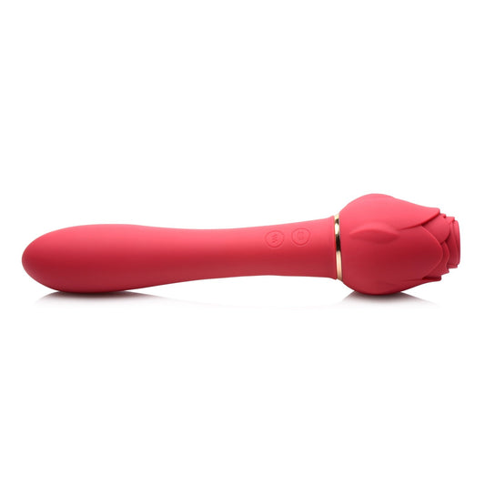 Bloomgasm - Sweet Heart Rose 5x Suction Rose and  10x Vibrator - Pink INM-AG827