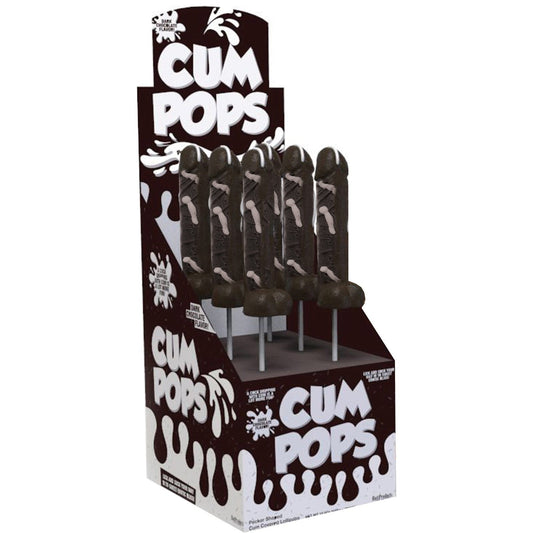 Cum Cock Pops - Dark Chocolate - 6 Piece P.O.P. Display HTP3234-D