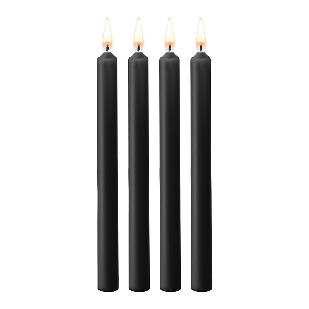 Teasing Wax Candles Large - Blk - 4-Pack OU489BLK