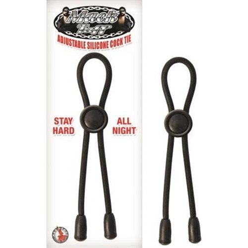 Mack Tuff Adjustable Silicone Cock Tie - Black NW2525-2