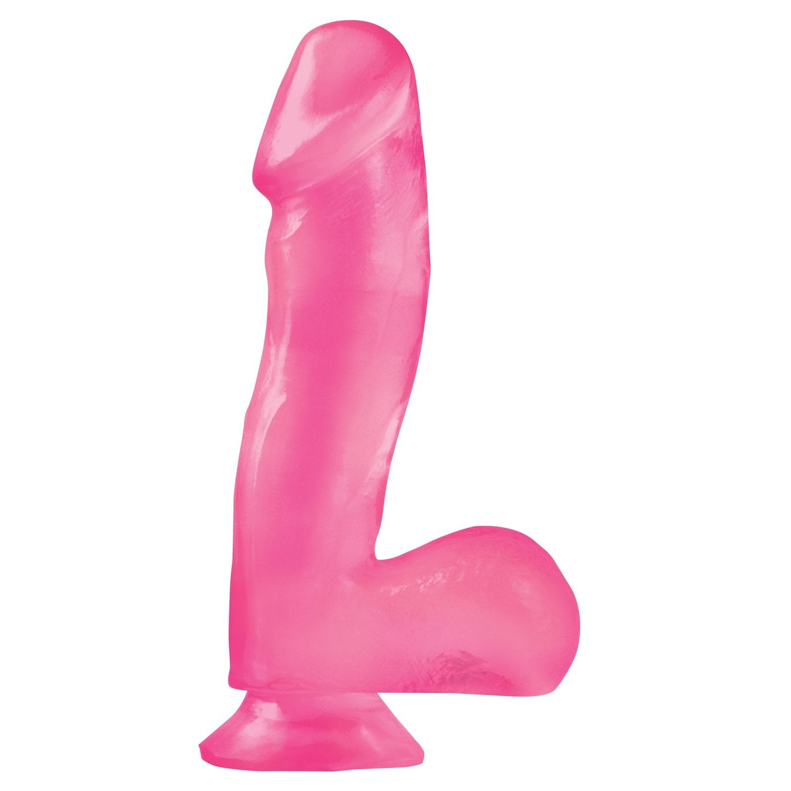 Basix Rubber Works - 6.5 Inch Dong With Suction Cup - Pink PD4220-11