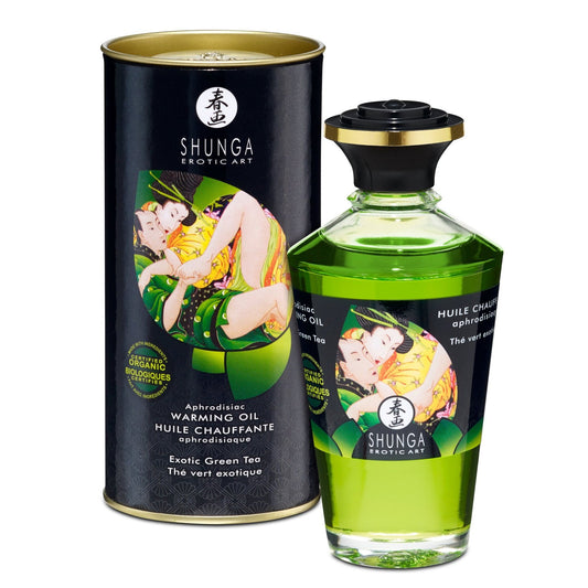 Aphrodisiac Organica Warming Oil - Exotic Green Tea SHU2311
