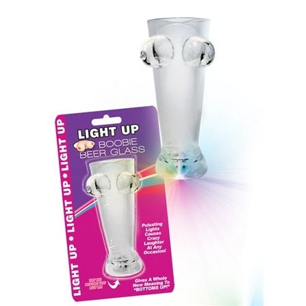 Light Up Boobie Beer Glass HTP2868