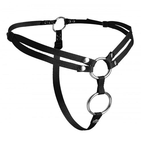 Unity Double Penetration Strap on  Harness SU-AD918