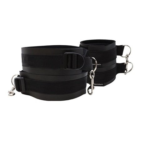 Thigh and Wrist Cuff Set - Black SS420-02