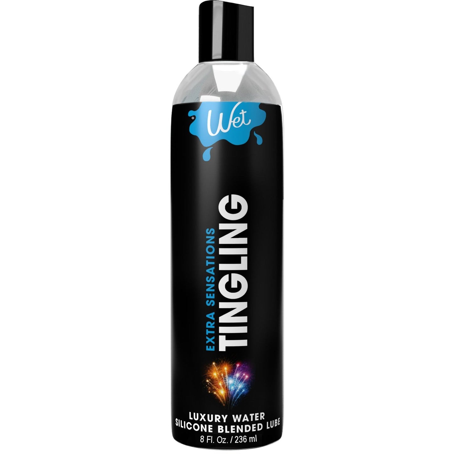 Wet Extra Sensations Tingling Water/silicone Blend Based Lubricant 8 Oz WT27312