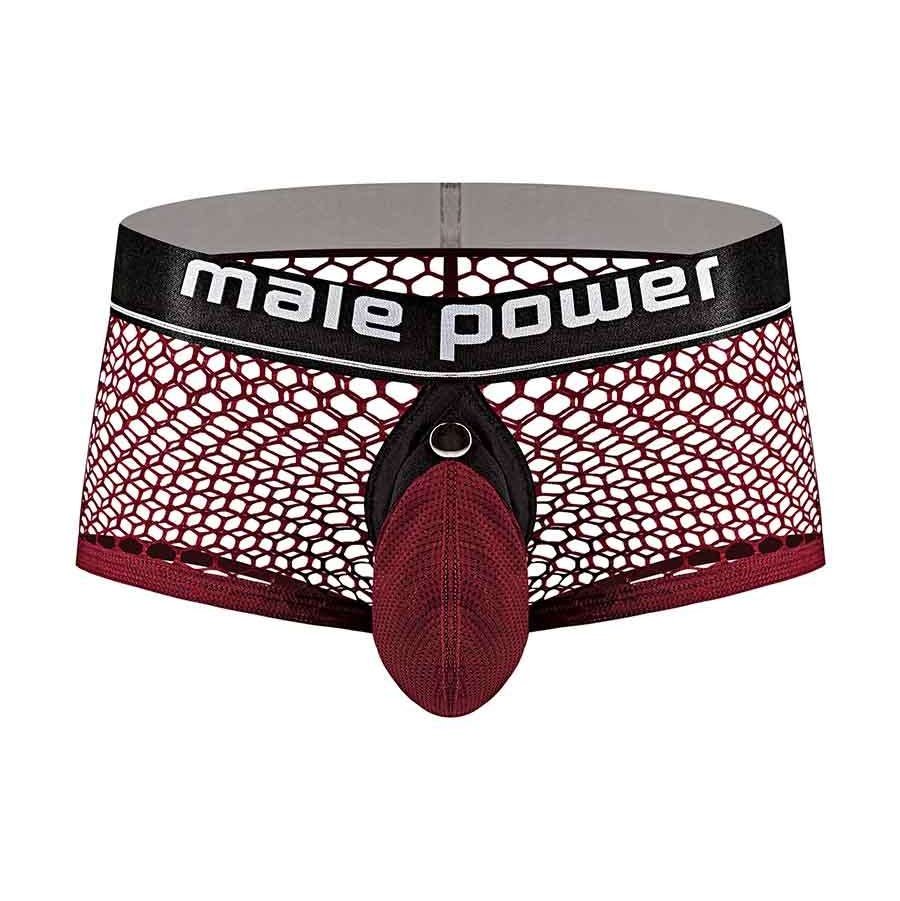 Cock Pit Net Mini Cock Ring Short - Large -  Burgundy MP-120260BNLG