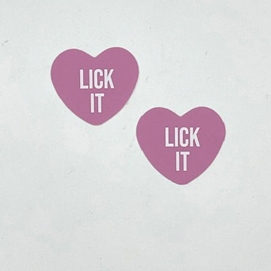 Lick It Light Pink Candy Heart Pasties NN-LIK-CAH-LPI