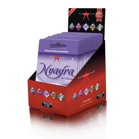 Nyagra Natural Climax Intense - 12 Piece Display - 2 Ct Blister Pack NYA02PD