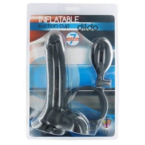 Inflatable Suction Cup Dong - Black TV-AB259BLK