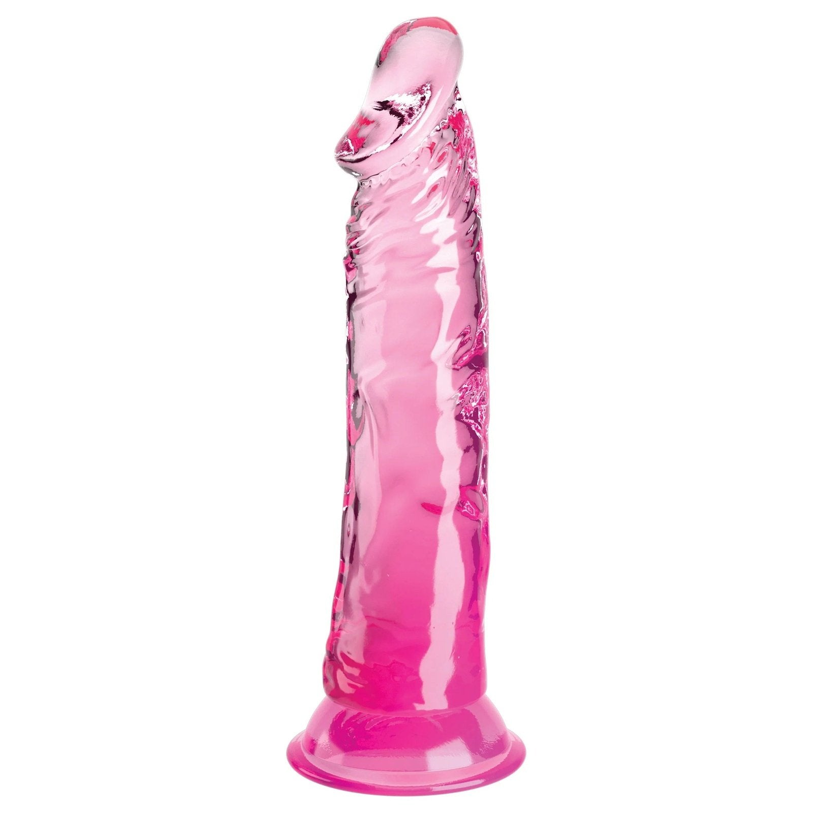 King Cock Clear 8 Inch - Pink PD5757-11