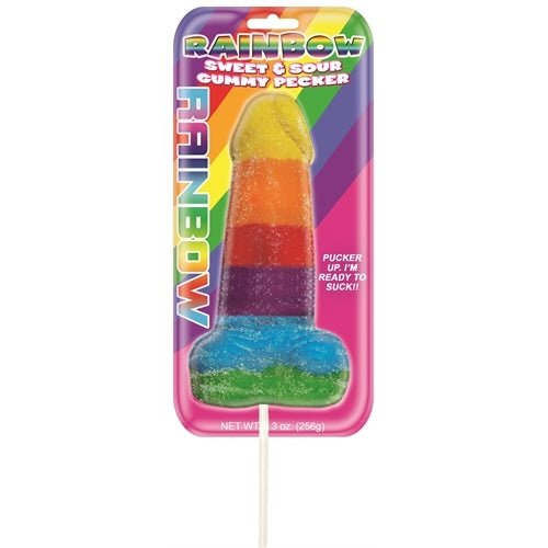 Rainbow Sweet & Sour Gummy Pecker HTP2976
