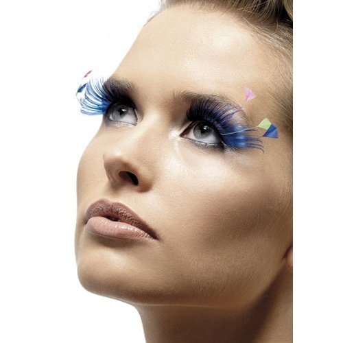Feather Plume Eyelashes - Blue FV-34990