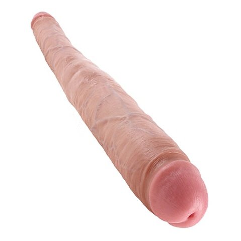 King Cock 16 Inch Tapered Double Dildo - Flesh PD5517-21