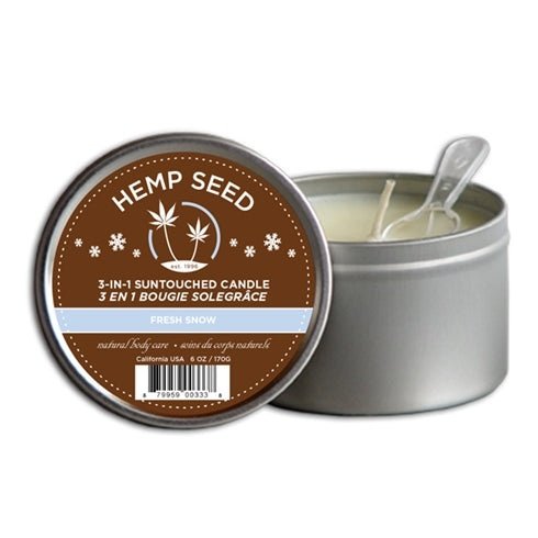 Hemp Seed 3-in-1 Massage Candle - Sunsational - 6 Oz. EB-HSC046