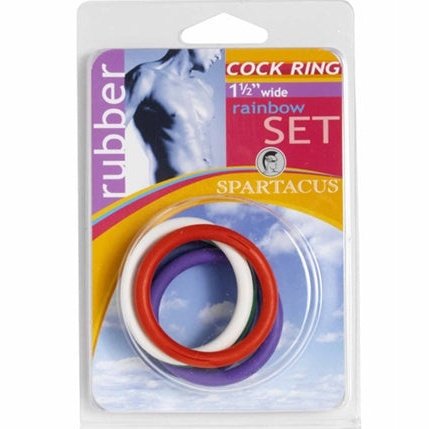 Rubber C-Ring Set - 1.5 Inches - Rainbow BSPR-47
