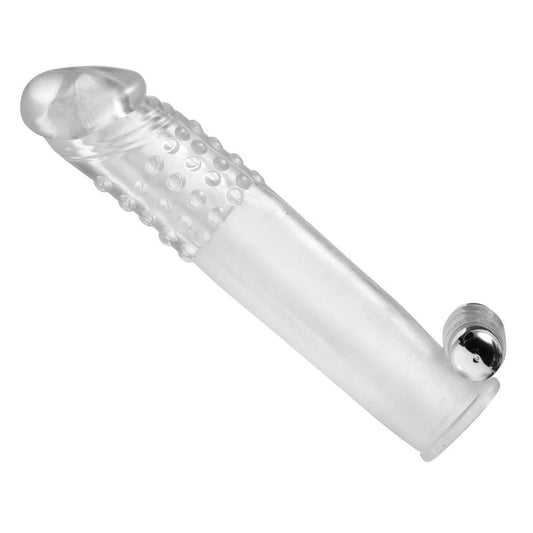 Clear Sensations Penis Extender Vibro Sleeve With  Bullet SM-AD571