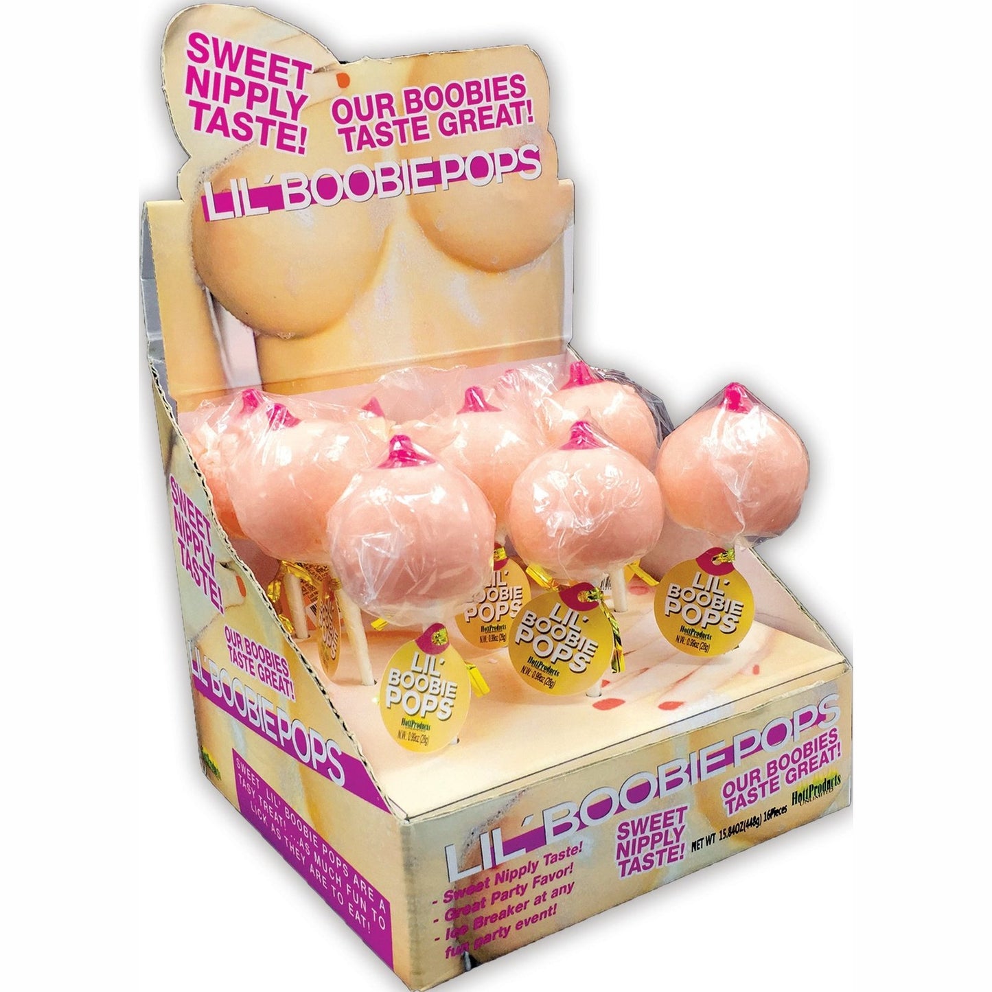 Lil Boobie Pops - 9 Piece P.O.P. Display HTP3216-D