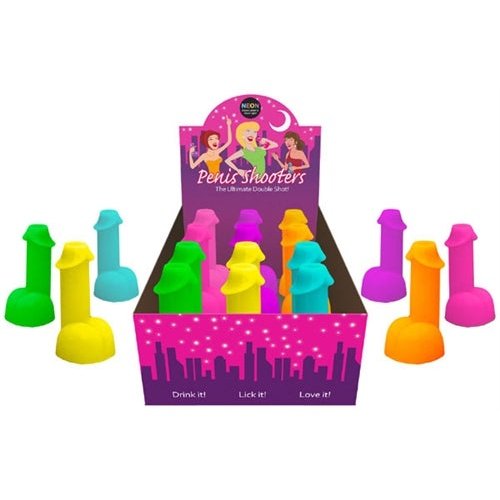 Neon Penis Shooters - 12 Piece Display KG-NVE20