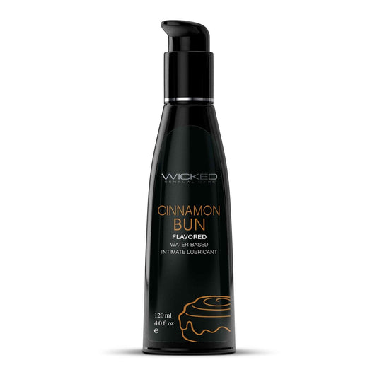 Aqua Cinnamon Bun Flavored Water Based Intimate  Lubricant - 4 Fl. Oz. WS-90344