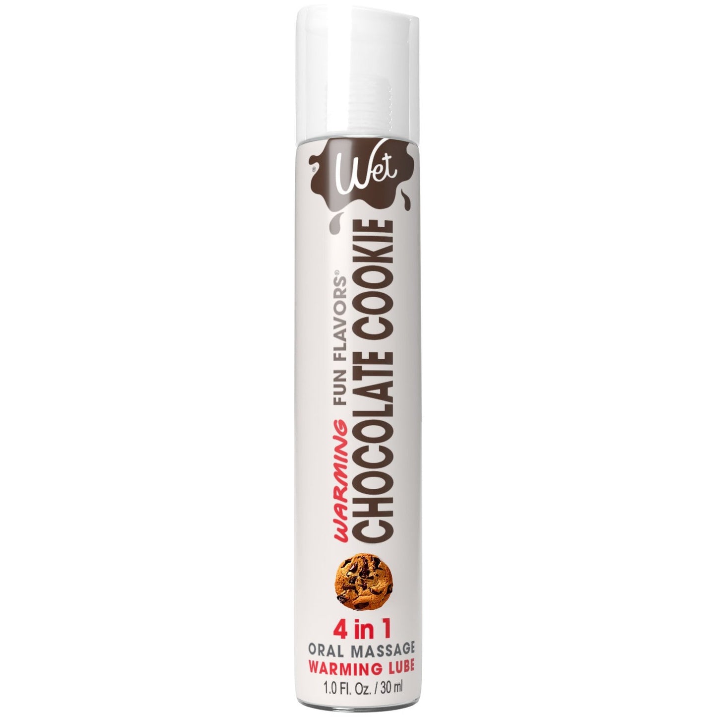 Wet Warming Fun Flavors - Chocolate Cookie - 4 in  1 Lubricant 1 Oz WT21581