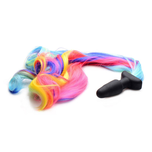 Rainbow Pony Tail Anal Plug TZ-AF641