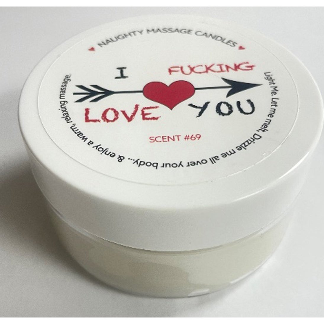 I F-Ing Love You Massage Candle - Madagascar  Vanilla 1.7 Oz KS14315