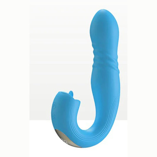 Joi Thrust 2 - App Controlled Thrusting G-Spot Vibrator - Blue H-VS-22-963BLU