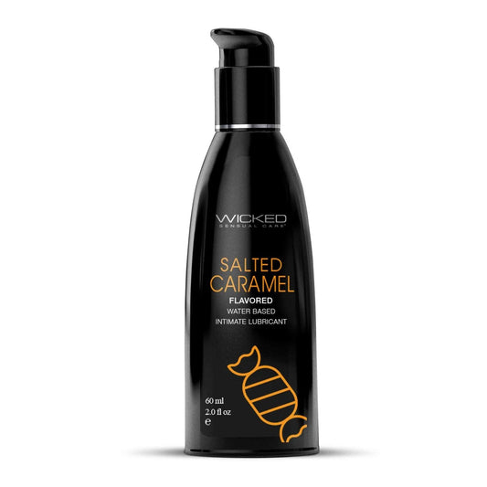 Aqua Salted Caramel Flavored Water Based Intimate  Lubricant - 2 Fl. Oz. WS-90322