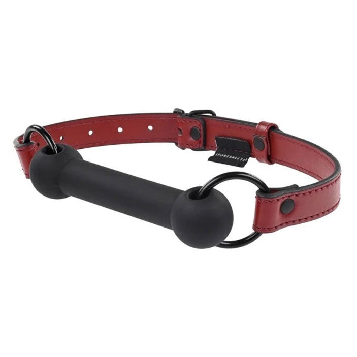 Saffron Silicone Bit Gag - Black/red SS48021