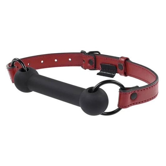 Saffron Silicone Bit Gag - Black/red SS48021