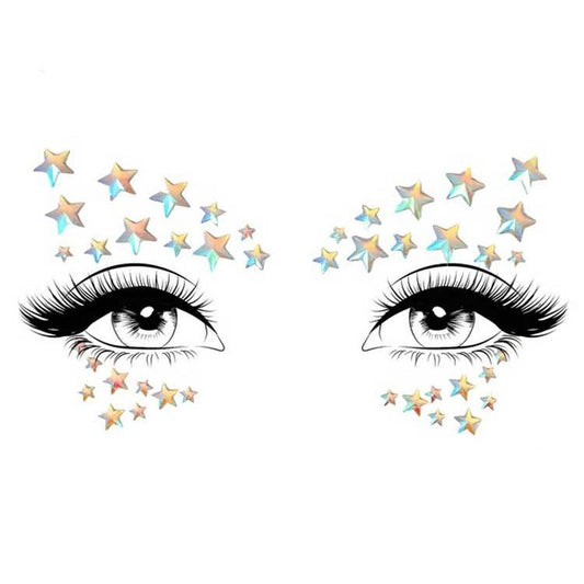 Celeste Glow in the Dark Face Jewels Sticker LA-EYE045