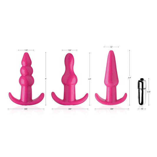 Thrill Trio Anal Plug Set - Pink FR-AG293-PINK