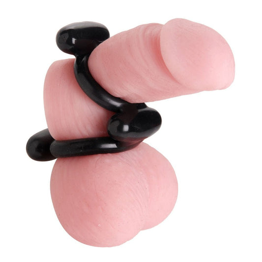 Dual Stretch to Fit Cock and Ball Ring TV-AE180