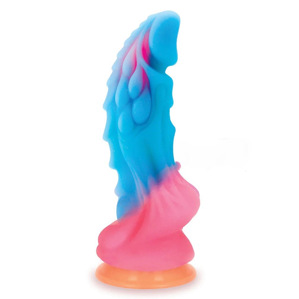 Alien Nation Dragon Silicone Glow in the Dark Creature Dildo - Multicolor IC1353